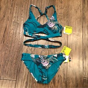 Lolë Rivière Bikini Top and Caribbean Bottom Size Small NWT